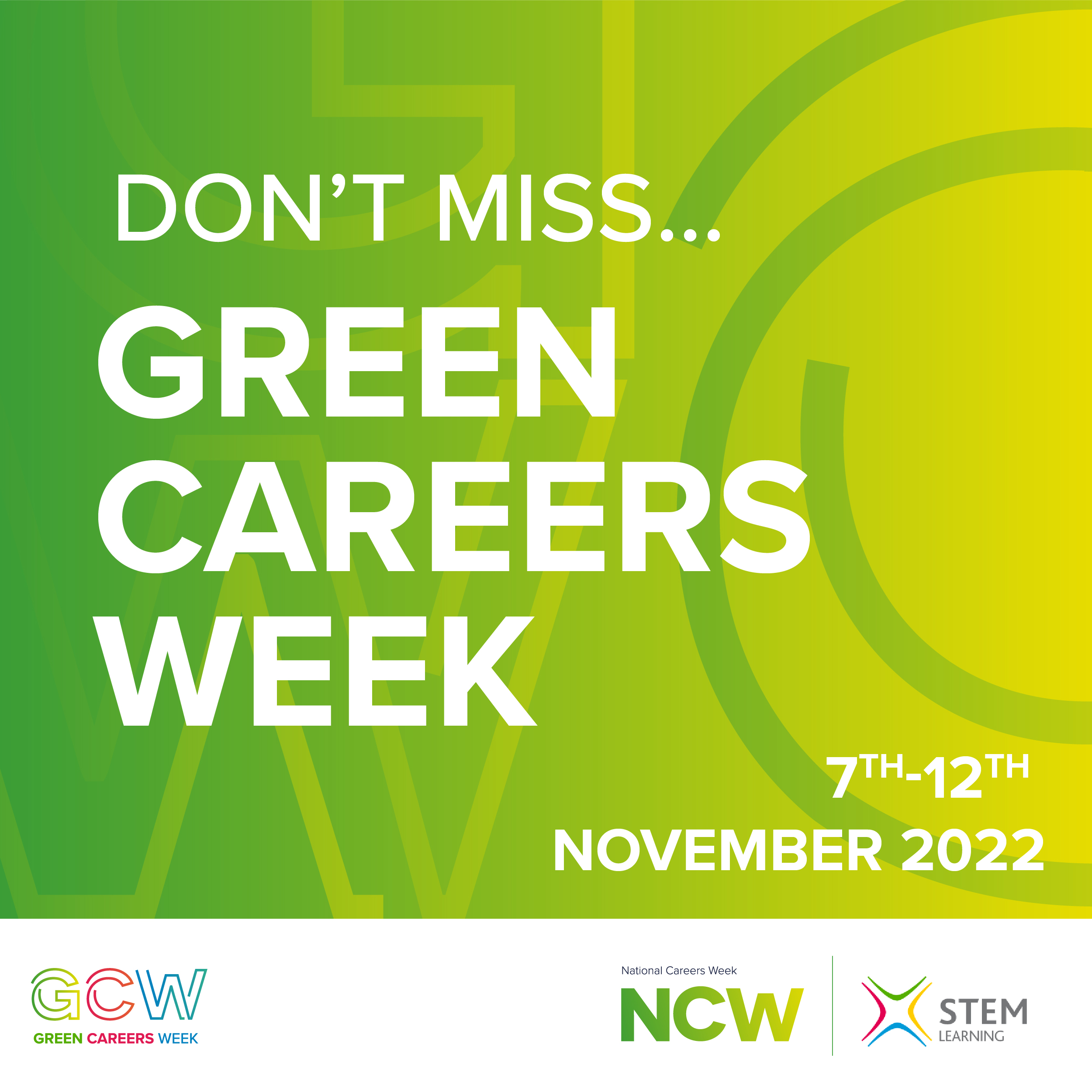 Green Careers Week 2022 (7-12th November)